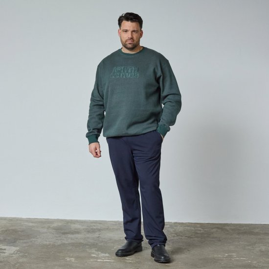 North Latitude Crewneck Logo Sweat Verde/Caqui - TALL camisolas - Sweatshirts TALL para Homem Alto