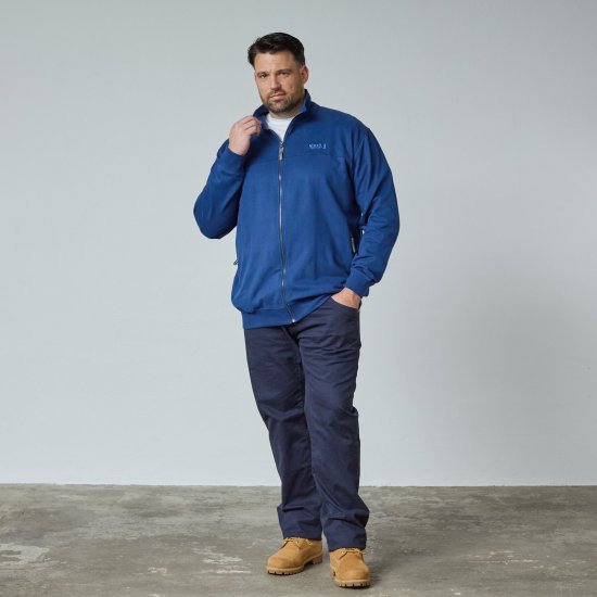 North Latitude Sweat Cardigan Azul - TALL camisolas - Sweatshirts TALL para Homem Alto