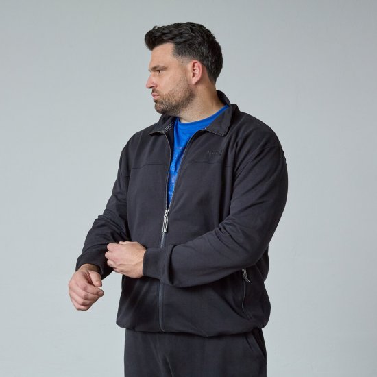 North Latitude Sweat Cardigan Preto - Sweatshirts & hoodies - Sweatshirt & Camisolas com Capuz tamanhos grandes