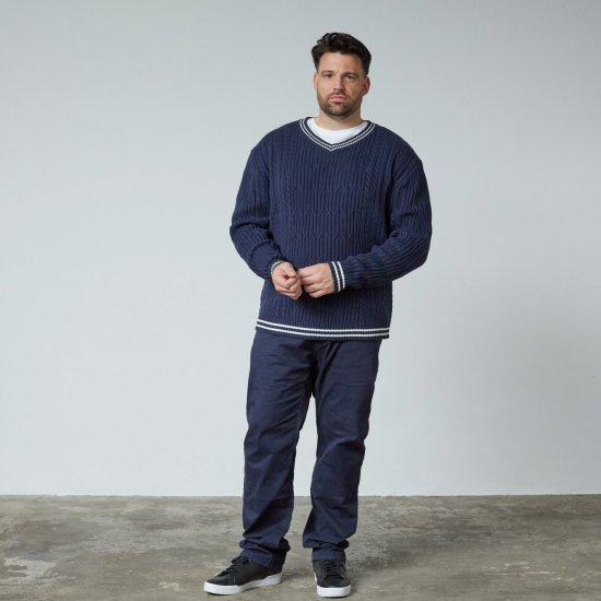 North Latitude V-Neck Knit Azul-marinho - TALL camisolas - Sweatshirts TALL para Homem Alto