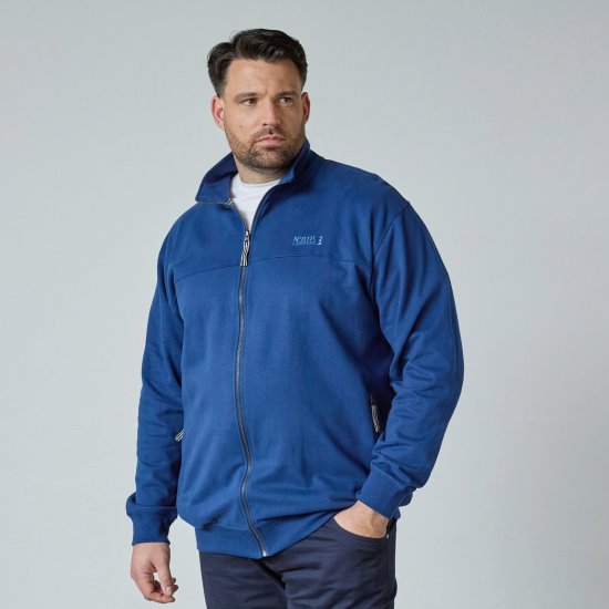 North Latitude Sweat Cardigan Azul - Sweatshirts & hoodies - Sweatshirt & Camisolas com Capuz tamanhos grandes