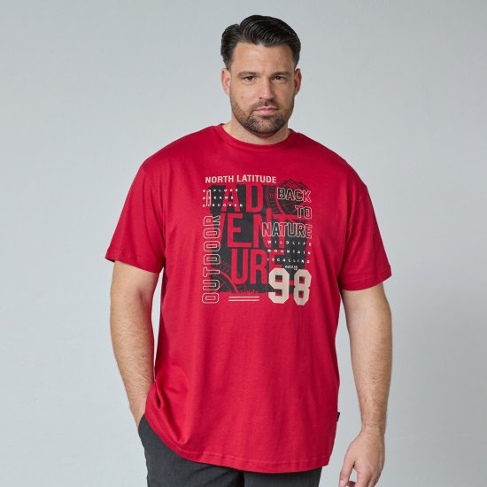 North Latitude Adventure 98 Graphic Tee Amarelo/Laranja - T-shirts - T-shirts Homem Tamanhos Grandes