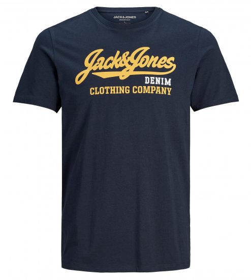 Jack & Jones Logo T-Shirt Navy - T-shirts - T-shirts Homem Tamanhos Grandes