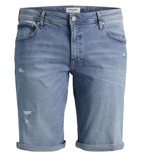 Jack & Jones Rick 5 Pocket Shorts Blue denim - Calções - Calções Homem Tamanhos Grandes