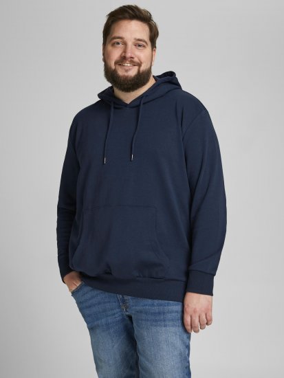 Jack & Jones Basic Sweat Hood Navy Blazer - Sweatshirts & hoodies - Sweatshirt & Camisolas com Capuz tamanhos grandes