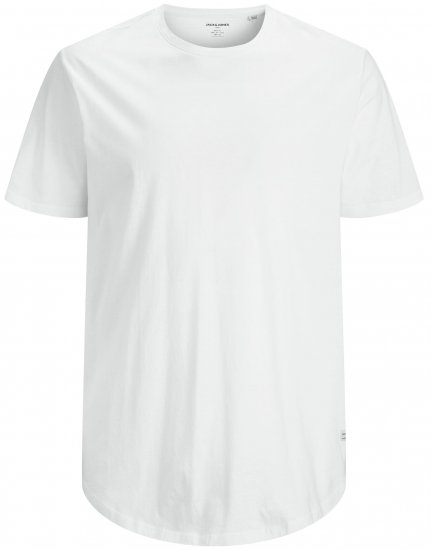 Jack & Jones NOA Crew Neck T-shirt White - T-shirts - T-shirts Homem Tamanhos Grandes