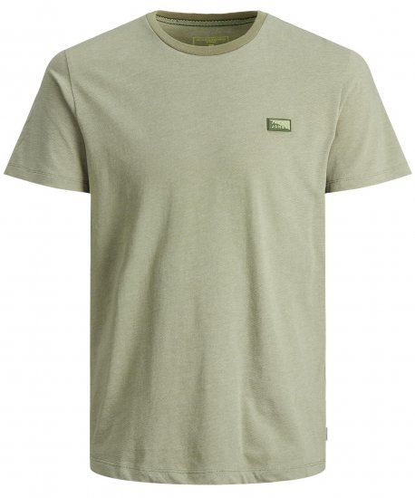 Jack & Jones Schultz Crew Neck T-Shirt Green - T-shirts - T-shirts Homem Tamanhos Grandes