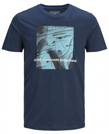 Jack & Jones Jump T-shirt Navy - T-shirts - T-shirts Homem Tamanhos Grandes