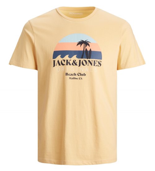 Jack & Jones Cabana T-Shirt Sahara Sun - T-shirts - T-shirts Homem Tamanhos Grandes
