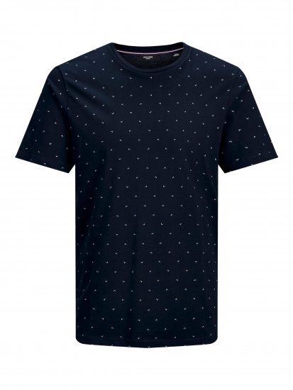 Jack & Jones Gabriel Crew Neck Tee New Navy - T-shirts - T-shirts Homem Tamanhos Grandes
