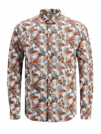 Jack & Jones Blagraduation Shirts White - Camisas - Camisas Homem Tamanhos Grandes