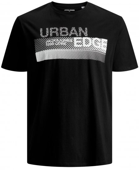 Jack & Jones Booster T-shirt Black - T-shirts - T-shirts Homem Tamanhos Grandes