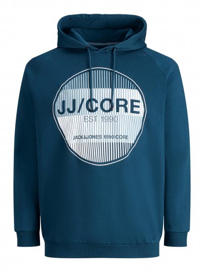 Jack & Jones Booster Hoodie Blue - Sweatshirts & hoodies - Sweatshirt & Camisolas com Capuz tamanhos grandes