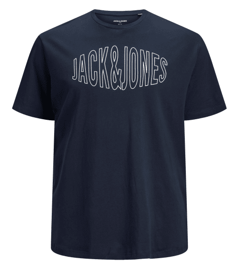 Jack & Jones Preston Crew Neck T-Shirt Navy - T-shirts - T-shirts Homem Tamanhos Grandes