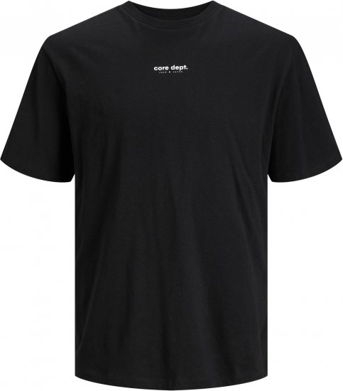 Jack & Jones JCOEDITION BERLIN T-Shirt Black - T-shirts - T-shirts Homem Tamanhos Grandes