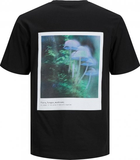 Jack & Jones JCOEDITION BERLIN T-Shirt Black - T-shirts - T-shirts Homem Tamanhos Grandes