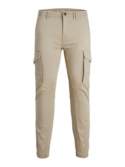 Jack & Jones JPSTPAUL Cuffed Cargopants Sand - Jeans & calças - Jeans & Calças Tamanhos Grandes Homem