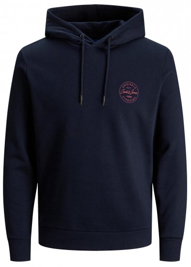 Jack & Jones JJESHARK SWEAT Hoodie Navy - Sweatshirts & hoodies - Sweatshirt & Camisolas com Capuz tamanhos grandes