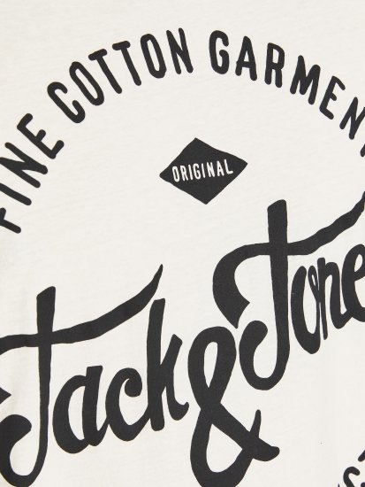 Jack & Jones JJERAFA TEE White - T-shirts - T-shirts Homem Tamanhos Grandes