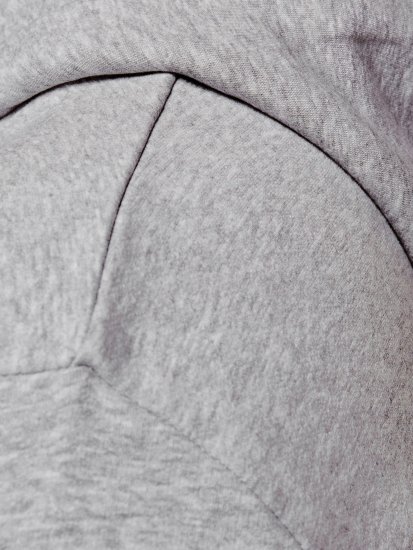 Jack & Jones CORP LOGO Hoodie Light Gray - Sweatshirts & hoodies - Sweatshirt & Camisolas com Capuz tamanhos grandes