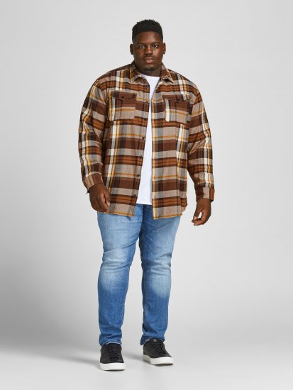 Jack & Jones JPRBLUWOODLAND Checked Shirt - Camisas - Camisas Homem Tamanhos Grandes