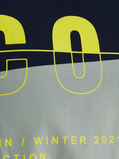 Jack & Jones JCOBOOSTER TEE Navy - T-shirts - T-shirts Homem Tamanhos Grandes