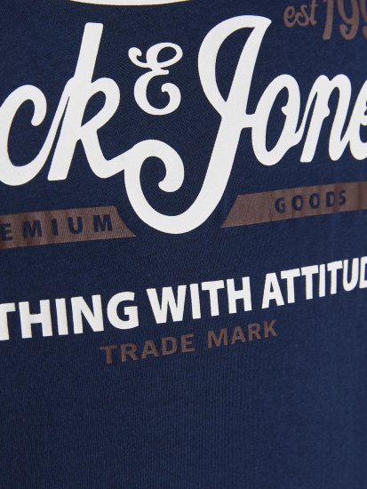Jack & Jones JPRBLUBOOSTER TEE Navy - T-shirts - T-shirts Homem Tamanhos Grandes