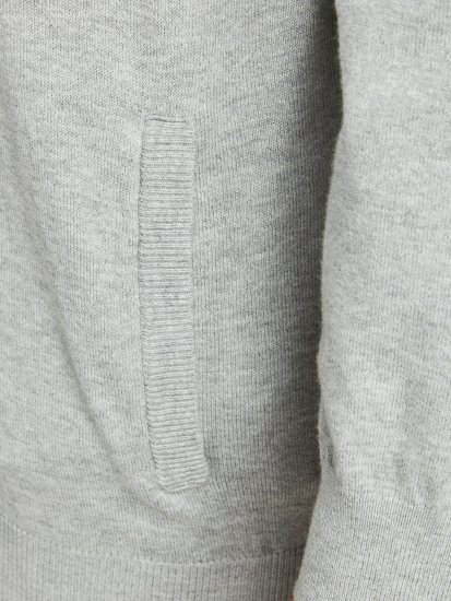 Jack & Jones JJEMIL Knit Turtle Zip Cardigan Light Grey - Sweatshirts & hoodies - Sweatshirt & Camisolas com Capuz tamanhos grandes