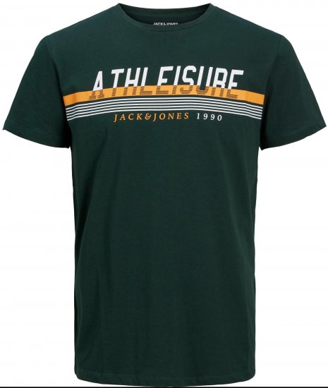 Jack & Jones JJIRON TEE Green - T-shirts - T-shirts Homem Tamanhos Grandes
