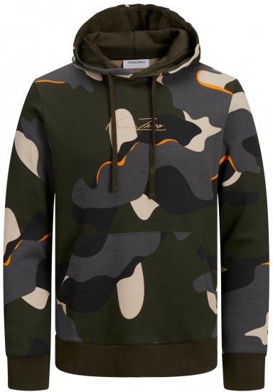 Jack & Jones JJCRAMP Hoodie Green - Sweatshirts & hoodies - Sweatshirt & Camisolas com Capuz tamanhos grandes