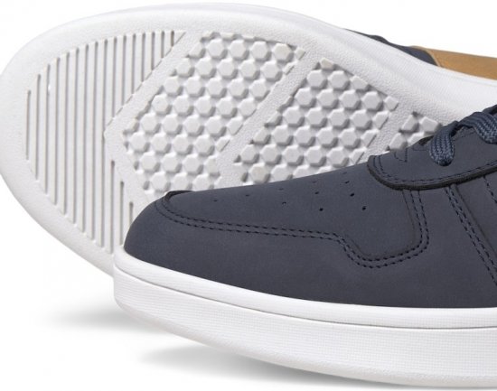 Jack & Jones Dang Faux Nubuck Combo Sneakers Navy Blazer - Calçado de homem 40-52 - 