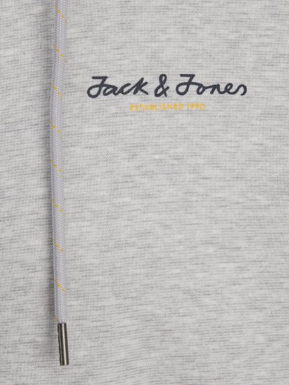 Jack & Jones JCOBERG SWEAT ZIP Hoodie Grey Melange - Sweatshirts & hoodies - Sweatshirt & Camisolas com Capuz tamanhos grandes