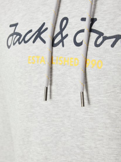 Jack & Jones JCOBERG SWEAT ZIP Hoodie Grey Melange - Sweatshirts & hoodies - Sweatshirt & Camisolas com Capuz tamanhos grandes