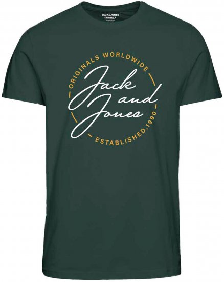 Jack & Jones JORJERRYS TEE Green - T-shirts - T-shirts Homem Tamanhos Grandes