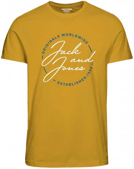 Jack & Jones JORJERRYS TEE Yellow - T-shirts - T-shirts Homem Tamanhos Grandes