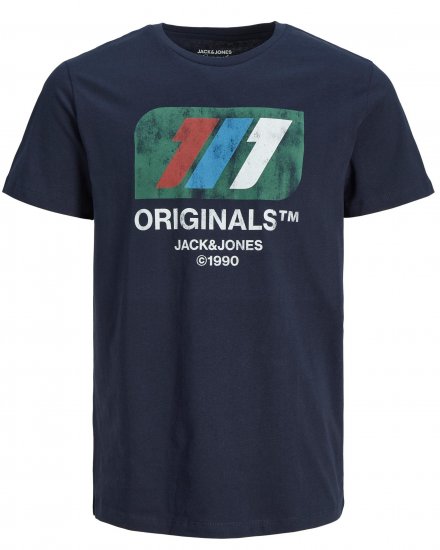 Jack & Jones JORNATE T-shirt Navy - T-shirts - T-shirts Homem Tamanhos Grandes