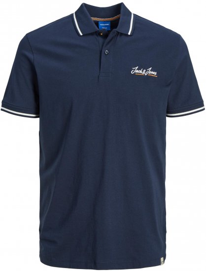 Jack & Jones JORPAUL TONS Polo shirt Navy - Pólos - Pólos Tamanhos Grandes Homem