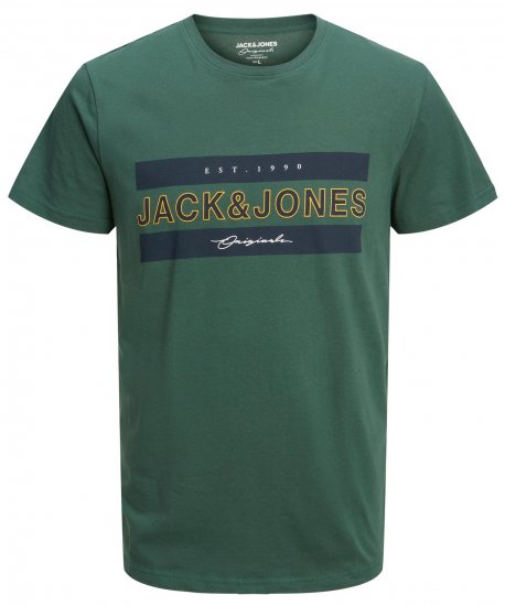 Jack & Jones JORFRIDAY T-Shirt Green - T-shirts - T-shirts Homem Tamanhos Grandes