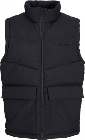 Jack & Jones JORVESTERBRO BODYWARMER Black - Casacos - Casacos Homem Tamanhos Grandes
