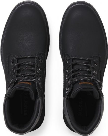 Jack & Jones FINIUS Lace-Up Boots Black - Calçado de homem 40-52 - 