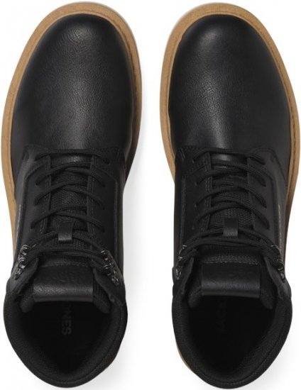 Jack & Jones OHIO Lace-Up Boots Black - Calçado de homem 40-52 - 