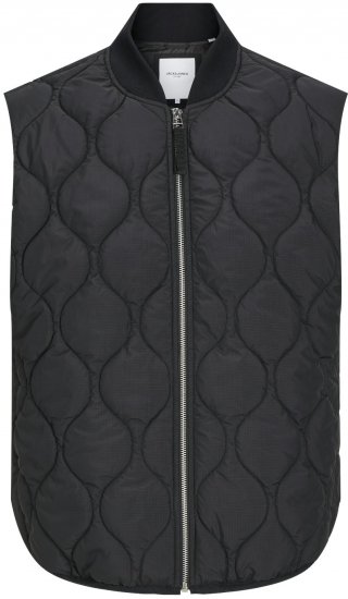 Jack & Jones JJKODA LINER VEST Black - Casacos - Casacos Homem Tamanhos Grandes
