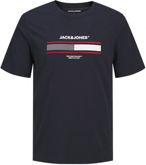 Jack & Jones SOUTH T-Shirt Navy Blazer - T-shirts - T-shirts Homem Tamanhos Grandes