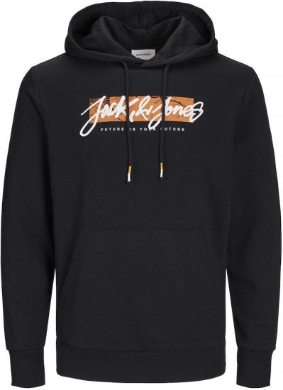 Jack & Jones Tiley Hoodie Black - Sweatshirts & hoodies - Sweatshirt & Camisolas com Capuz tamanhos grandes