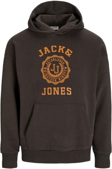 Jack & Jones VICTO Hoodie Brown - Sweatshirts & hoodies - Sweatshirt & Camisolas com Capuz tamanhos grandes