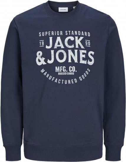 Jack & Jones JJJEANS Sweatshirt Navy Blazer - Sweatshirts & hoodies - Sweatshirt & Camisolas com Capuz tamanhos grandes