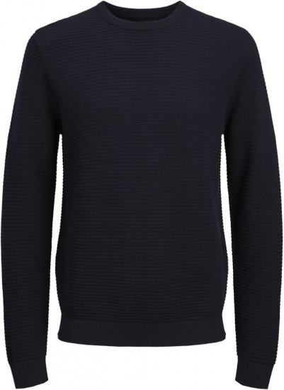 Jack & Jones OTTO Knitted Sweater Navy - Sweatshirts & hoodies - Sweatshirt & Camisolas com Capuz tamanhos grandes