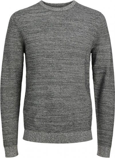 Jack & Jones OTTO Twisted Knitted Sweater Black - Sweatshirts & hoodies - Sweatshirt & Camisolas com Capuz tamanhos grandes