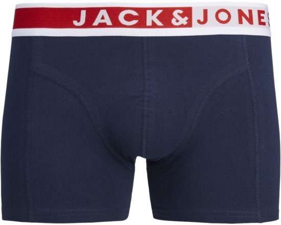 Jack & Jones JACKARIM Trunks 3-Pack Red - Roupa Interior & natação - Roupa interior Homem Tamanhos Grandes