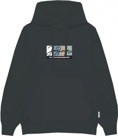 Jack & Jones PORTLAND Hoodie Grey - Sweatshirts & hoodies - Sweatshirt & Camisolas com Capuz tamanhos grandes